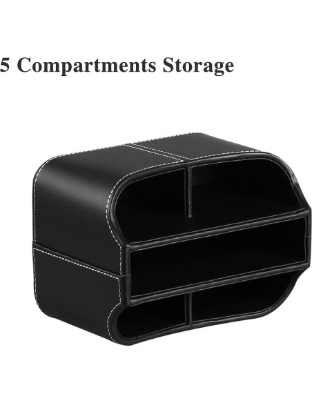 Soporte Organizador de Control Remoto YAPISHI, Cuero PU, 360