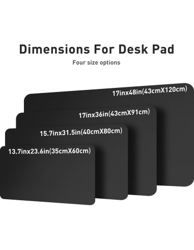 Alfombrilla de Escritorio Aothia de Cuero PU Antideslizante 60x35cm