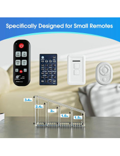 Soporte Organizador para Control Remoto MaxGear Transparente 2 Piezas 2