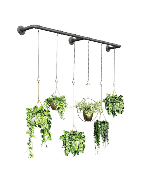 Soporte para Plantas Interior SOFITORG 165 cm Metal Negro