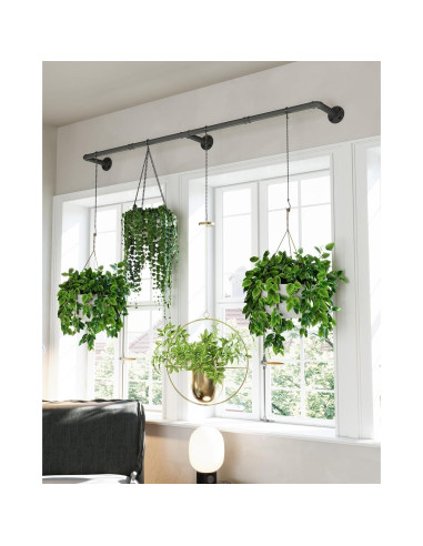 Soporte para Plantas Interior SOFITORG 165 cm Metal Negro