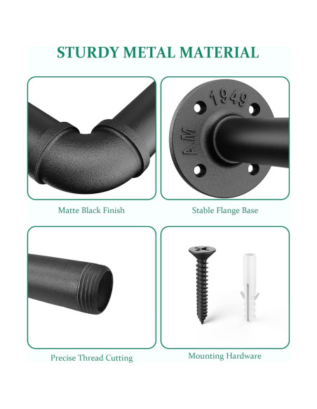 Soporte para Plantas Interior SOFITORG 165 cm Metal Negro