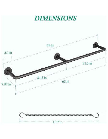 Soporte para Plantas Interior SOFITORG 165 cm Metal Negro
