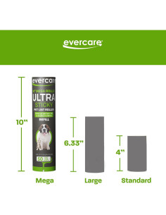 Recargas Rodillo Quitapelusas Evercare Mega 3x50 Hojas 2