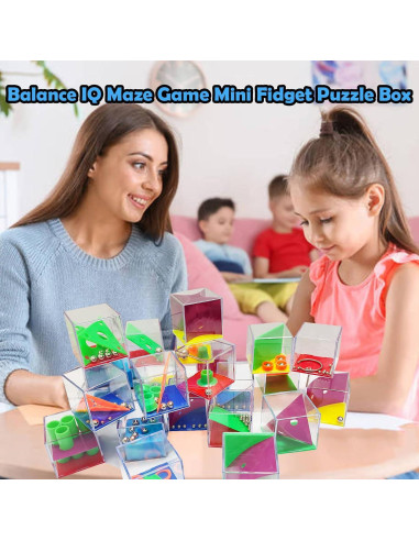 24 Cubos de Rompecabezas de Laberinto IQ Exinddea - 4 cm