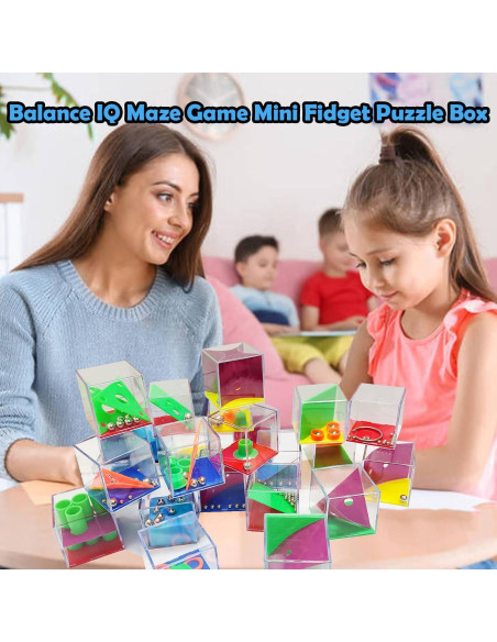 24 Cubos de Rompecabezas de Laberinto IQ Exinddea - 4 cm