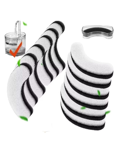 Filtros de agua para gatos Porens - 12 filtros de esponja