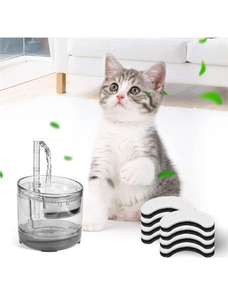 Filtros de agua para gatos Porens - 12 filtros de esponja