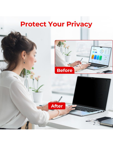 Filtro de Privacidad Magnético LUSA DESIGN para MacBook Air 13.6"