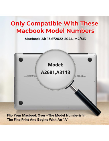 Filtro de Privacidad Magnético LUSA DESIGN para MacBook Air 13.6"