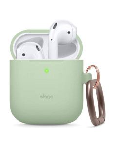 Funda de Silicona elago para AirPods 1 y 2 - Verde Pastel