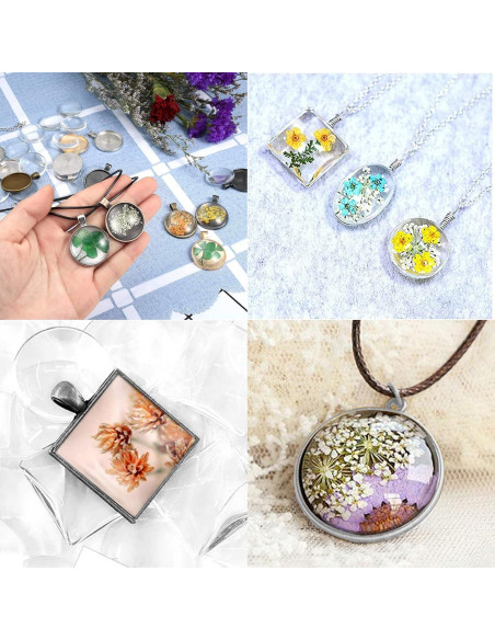 Kit de Moldes de Joyería HOMEIDOL 57 Piezas Silicona y Metal