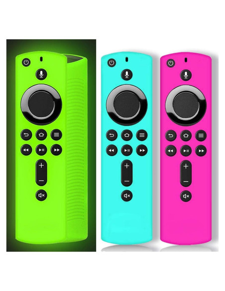 Funda de Control Remoto Fire Stick ONEBOM 3 Pack Brillo