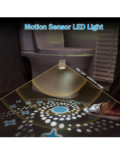 Luz de Inodoro LED VEEKI con Sensor y Proyección de Estrellas 2