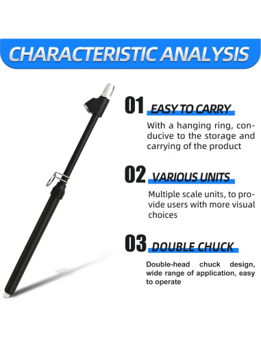 Medidor de Presión de Neumáticos MEANLIN 10-150 Psi Doble Cabeza