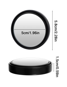 Espejos de Punto Ciego QfwdfcTrenz 5.08 cm 2 Piezas Ajustables 2