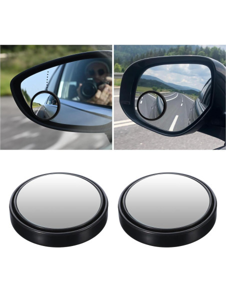 Espejos de Punto Ciego QfwdfcTrenz 5.08 cm 2 Piezas Ajustables