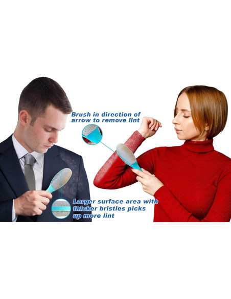 Cepillo de Pelusa Reutilizable Ezclean 2 Pack para Ropa y Muebles