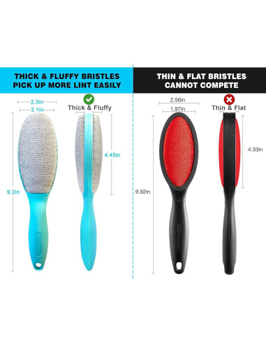 Cepillo de Pelusa Reutilizable Ezclean 2 Pack para Ropa y Muebles