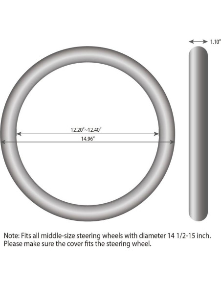 Cubierta de Volante Deportivo Elantrip 37-39 cm Antideslizante