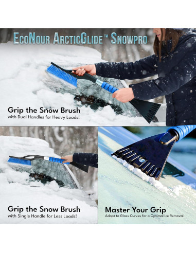 Cepillo de Nieve EcoNour 68.58 cm y Raspador 10.92 cm - 2 Piezas