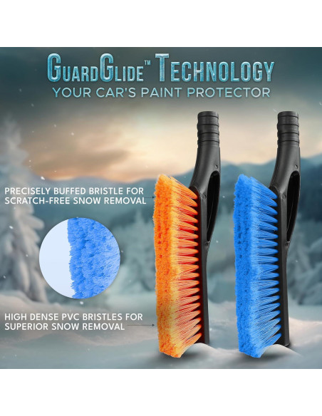 Cepillo de Nieve EcoNour 68.58 cm y Raspador 10.92 cm - 2 Piezas