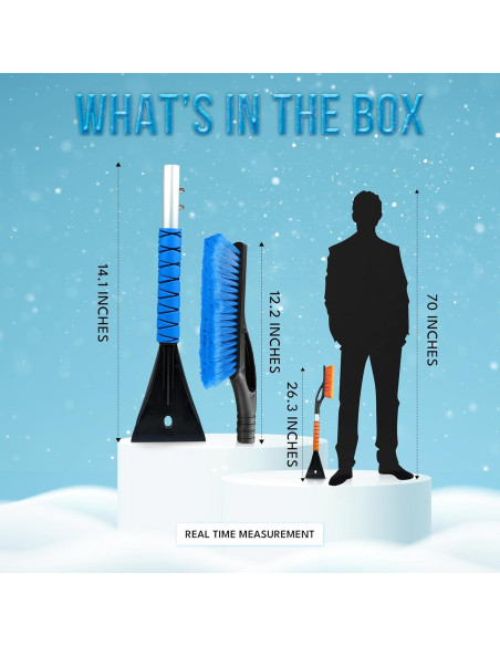 Cepillo de Nieve EcoNour 68.58 cm y Raspador 10.92 cm - 2 Piezas