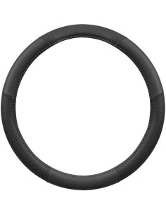 Cubierta de Volante Motor Trend 15" Cuero Microfibra Negro 2