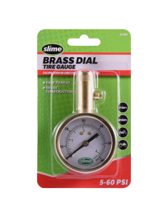 Medidor de Presión de Neumáticos Slime 20459 Analógico Latón