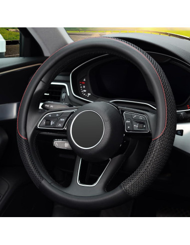 Funda de Volante KAFEEK Universal 37-39 cm Cuero Microfibra