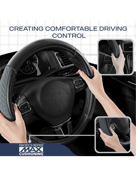 Cubierta de Volante Skechers Gris 37-38 cm Cuero Amortiguado