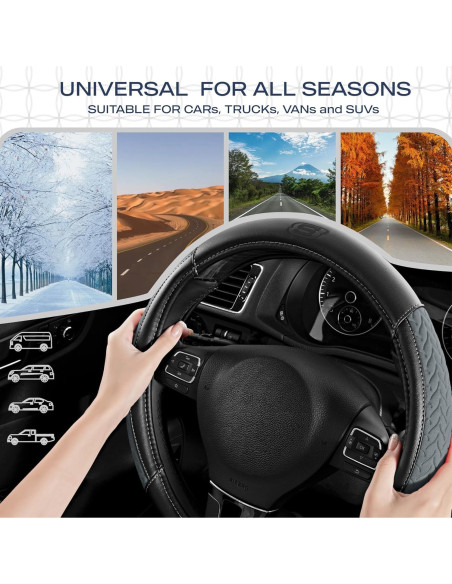 Cubierta de Volante Skechers Gris 37-38 cm Cuero Amortiguado