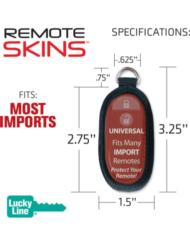 Funda Remota Flexible Lucky Line 49001 Universal Negra