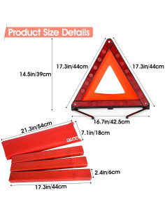 Kit de Emergencia en Carretera DEDC - Triángulo, Chaleco y LED 2