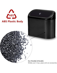 Mini Basurero de Coche Ginsco 2 Pack con Tapa y 120 Bolsas 2