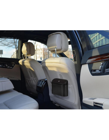 Mini Basurero de Coche Ginsco 2 Pack con Tapa y 120 Bolsas