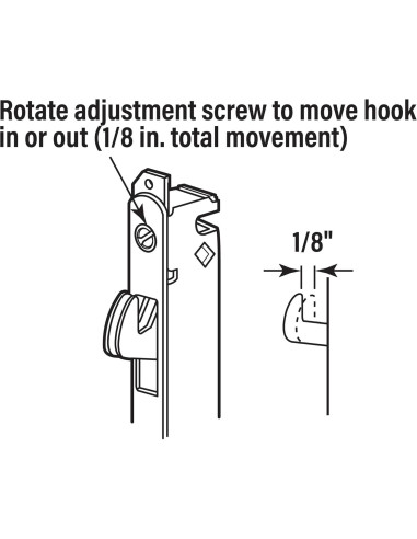 Cerradura de Mortaja Prime-Line E 2014 Acero Inoxidable 9.37 cm