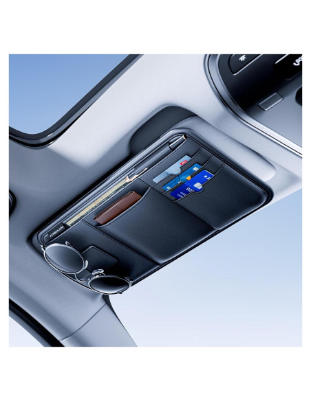 Organizador de Visera Solar SFWAYA - Bolsa Multifuncional 32x16cm