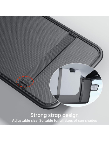 Organizador de Visera Solar SFWAYA - Bolsa Multifuncional 32x16cm