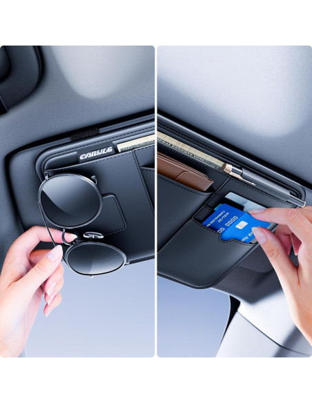 Organizador de Visera Solar SFWAYA - Bolsa Multifuncional 32x16cm