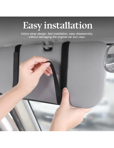 Organizador de Visera de Coche Zipelo Negro 30.99x16.51cm