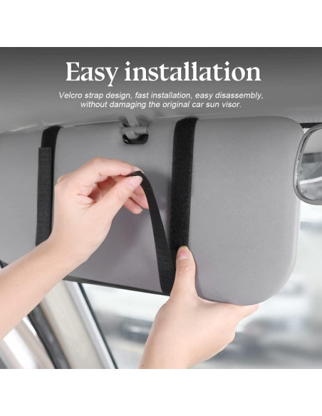 Organizador de Visera de Coche Zipelo Negro 30.99x16.51cm