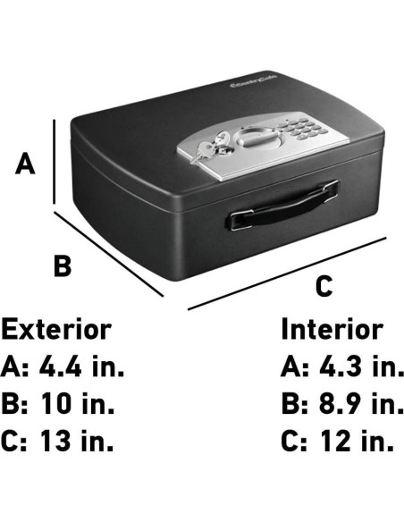 Caja de Seguridad Portátil SentrySafe P021E Negra con Cerradura Digital