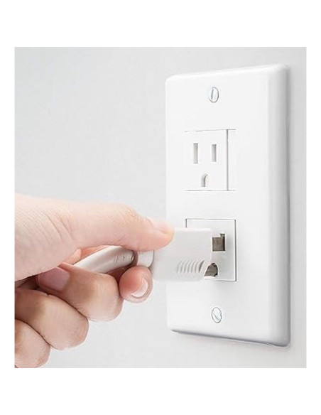Paquete de 6 cubiertas de enchufe Safety Innovations - Blanco