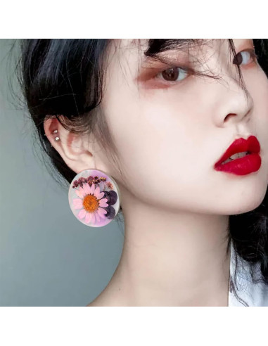 12 Moldes de Silicona para Aretes MAMUNU - Resina Epóxica