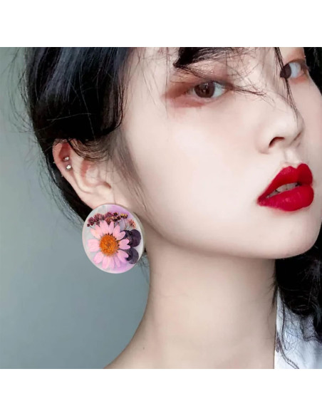 12 Moldes de Silicona para Aretes MAMUNU - Resina Epóxica