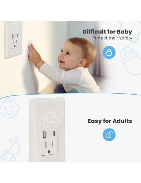 32 Cubiertas de Enchufe a Prueba de Bebés POCBP - Seguridad Infantil