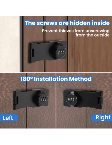 Cerradura de gabinete TOKCKYBL con código 3 dígitos 11.43 cm