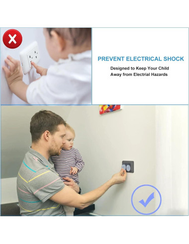 Cubiertas de Seguridad para Enchufes 24 Unidades Plástico Transparente