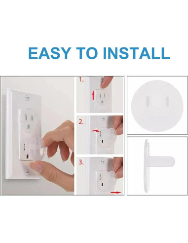 Cubiertas de Seguridad para Enchufes 24 Unidades Plástico Transparente